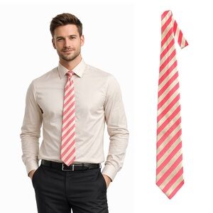 Simons Pink and Cream Striped Tie
🔥% bundle of 3, 5, 10, 15 or 20 ties